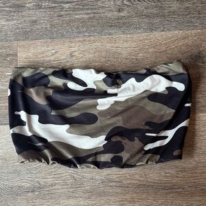 CAMOUFLAGE TUBE TOP